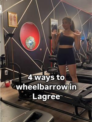 Lagree is like its own language sometimes. Learning the terms can really help with quick transitioning and more effective workouts!! #lagreefitness #lagree #lagreemethod #planksworkout #wheelbarrow #wheelbarrowlagree 