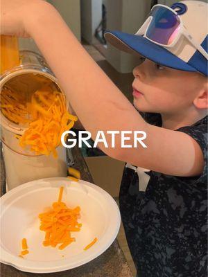 Where has this been all my life?! It’s actually fun grating cheese 😂 #cheesegrater #taconight #cooking #tacorecipe #boymom #MomsofTikTok #rotarygrater #helpinginthekitchen 