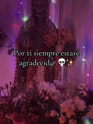 Por ti siempre estaré agradecid@ 💀✨#devotaalasantamuerte #brujaespiritual222 #santamuerte #fyp #viral #proteccion #santos #fe #purificacion #ofrenda 