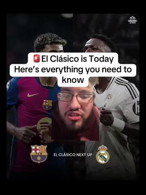 🚨El Clásico is Today!  Here’s everything you need to know #realmadrid #halamadrid #madrid #fcbarcelona #barcelona #barca #carloancelotti #ancelotti #ElClasico #clasico #florentinoperez #perez #florentino #saudiarabia #saudi #rfef #butragueño #joanlaporta #atleti #atleticodemadrid #atletico #atleticomadrid #athleticclub #athletic #athleticbilbao #bilbao #judebellingham #bellingham #jude #tchouameni #lukamodric #modric #fedevalverde #valverde #mallorca #thibautcourtois #courtois #mendy #ferlandmendy #rudiger #viniciusjr #camavinga #lucasvazquez #vinijr #viniciusjunior #vinicius #vini #mbappe #kylianmbappé #kylian #rodrygogoes #rodrygo #futbol #futboltiktok #football #footballtiktok #Soccer #soccertiktok #fyp #tapiaa__ 