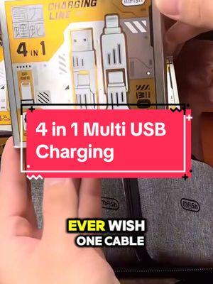 4 in 1 fast charging cable!! This thing is awesome! 🤯 #stockingstuffers #tiktokblackfriday #tiktokcybermonday #4in1chargingcable #chargingcable #usbchargingcable #iphonechargingcable #usbchargingcable #giftsforher #giftsforhim2024