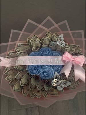 $150 money bouquet #fyp #money #moneybouquet #eternalroses #eternalbouquets #ribbonroses #fypシ゚viral #rgv #ramoeterno 