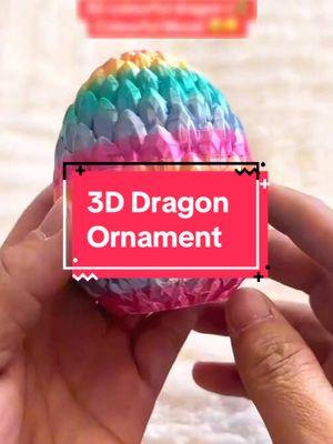 Add a touch of fantasy to your space with this stunning 3D dragon egg ornament, perfect for room decor or as a unique gift. Its vibrant colors and intricate design make it a must-have for dragon enthusiasts and home decorators alike! #DragonEgg #HomeDecor #FantasyDecor #3DOrnament #RoomDecor #DragonLovers #GiftIdeas #SpringDecor #UniqueOrnaments #DIYDecor #FestivalEssentials #HalloweenGift #ColorfulDecor #DecorInspiration #MythicalCreatures #LaserEngraved #CreativeDecor #DeskOrnament #FantasyGift #SpringSupplies #Decoration #savingssquad #falldealsforyoudays #treasurefinds