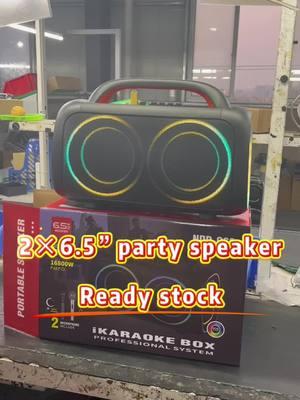 2×6.5 inch party speaker Ready stock #foryoupage#bass#party #music #speaker #2023#bluetooth#bluetoothspeaker#part  #partyspeakers#partyspeakerbluetooth #portablespeaker#portablespeakers#port	 #btspeaker #btspeakers#audio#wirelessspeaker #wirelessspeakers#djspeakers#djspeaker#karaokespeaker