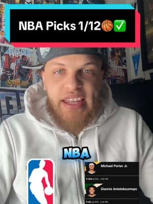 NBA Picks 1/12🏀✅ NBA Picks January 12 NBA Free Picks  #NBA #nbapicks #nbabestpicks #nbalocks #nbafreepicks #nbaparlay #prizepicksnba #prizepicks #prizepickstoday #nbabet  NBA PICKS TODAY NBA Picks🔥 Jan 12 NBA Free Parlay✅ Jan 12 NBA Player Props🏀 Jan 12 NBA Bets💰 Jan 12 NBA Locks🔒 Jan 12