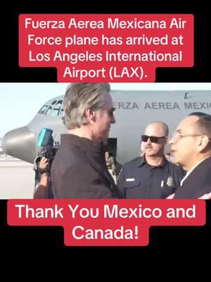 Fuerza aerea mexicana has arrived at #losangelesairport #lax #fuerzaaereamexicana #gavinnewsom #firefighters #wildfires #fire #mrs_aguilar0 