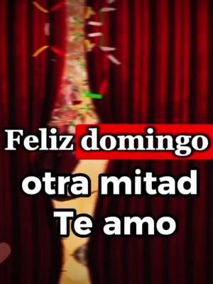 🎉🎇 Feliz domingo mi otra mitad Te amo❤️😘  #CapCut #domingo #felizdonmingo #buenosdias #miotramitad #teamo #cosasdeparejas #parejas #poema #mensajedeamor #frasesdeamor #findesemana #romantico #fyp #frasesparadedicar #amoreterno1120 