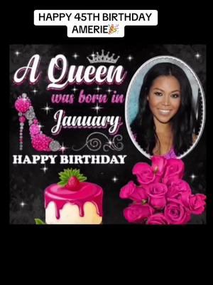 Happy 45th #birthday beautiful #randb #pop #singersongwriter #actress #author #goats queen #amerie blessings #fypシ 👸🏽🌹❤️🎂🎁🍾🥂🎉🎼🎤