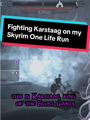 Fighting Karstaag on my Skyrim One Life Run #creatorsearchinsights #karstaag #skyrimvtuber #skyrimtiktok #skyrimmemes #femboyvtuber #cutevtuber #envyam