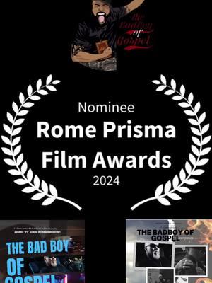 Salute 🫡 to #RomePrismaFilmAwards for moving our @SAG-AFTRA Foundation faith based docu-series "The BadBoy of Gospel Experience" from Official Selection to Nominee in their film festival🙌🏽! TO YHWH (GOD) BE THE GLORY FOR THE GREAT THINGS HE HATH DONE‼️ Let's keep on rockin out for The Kingdom 👑, make sure you download/stream your copy of "Save Your Soul" at the link in my bio 🤙🏿 and as always may many blessings from YHWH (GOD) overtake you and your families 🙏🏿! Special thanks: #servingthepeace & all our cast/crew #Nominee #TBBOGE #TheBadBoyOfGospelExperience 