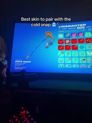 Bets skin to pair with cold snap🥶⛏️//#fyp #viral #real #fypシ #fypシ #clippzy18 #fortnite #pickaxe #coldsnap #skins