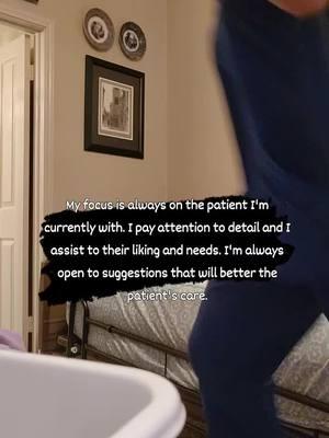 Each patient receives a customized treatment plan.  My approach is individualized;  patient interaction varies depending on individual preferences, ranging from quiet contemplation to more expressive activities such as singing, dancing, conversation, or film viewing. #smilewithconfidence #hospice #smilewithconfidence #hospice #hospicetok #hospicecare #hospicelife #cnalife #cna #loveoneanother #blessed #faith #grateful #smile #smilewithconfidence 