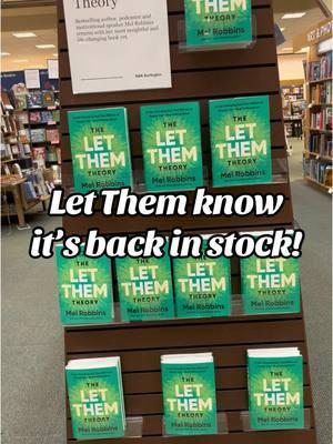 You heard it here first!  The self help book you’ve all been asking for is BACK IN STOCK!! Get your copy of the Let Them Theory before they’re gone again! #newyearnewyou #theletthemtheory #selfhelp #letthemtheorymelrobbins #backinstock✔️ 