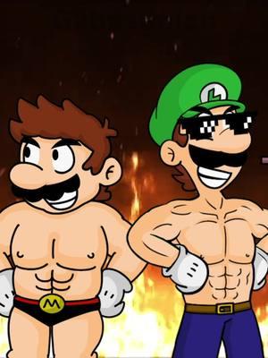 Everyone is buff #mario #luigi #princesspeach #princessdaisy #waluigi #mariobros