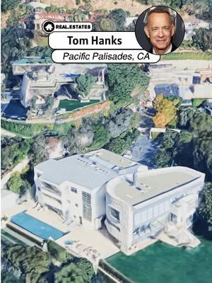 Tom Hanks $26 million mansion narrowly avoided the California wildfires. #tomhanks #actor #wildfire #celebrity #california #fire #fyp #foryou #foryoupage #news #realestate #mansion #losangeles 