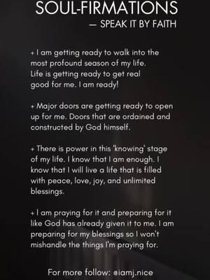 Amen 🙌🏾🙏🏾 @James Polynice #soulfirmations#jamespolynice#blessings#prepare#myseason#speaklife##onthisday 