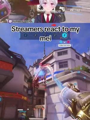 Streamers react to my Mei #overwatch #overwatch2 #overwatchclips #overwatchtiktok #ow2 