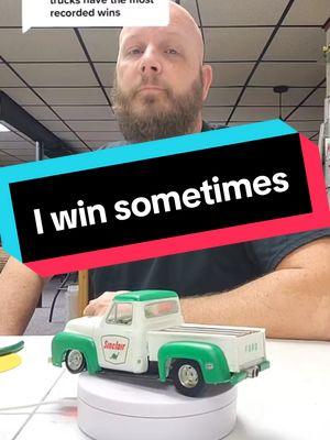 I do win occasionally.  #thatslotcarguy #bracketracer #slotcardragracing #bracketracing #becauseracecar #slotcars #slotcar #slotcarracingisback #slotcartrack #slotcarracing #onthisday 