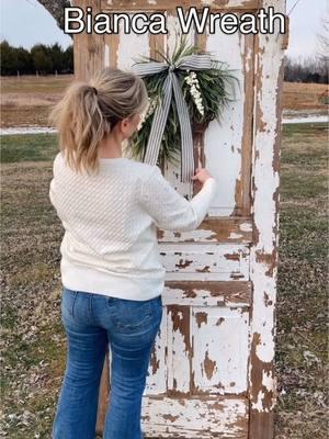 Say hello to the Bianca wreath 🌿✨ A classic beauty that’s perfect for any season. With 4 grapevine sizes and 10 ribbon options to choose from, you can make this wreath uniquely yours. Whether it’s on your front door, mantel, or wall, the Bianca adds the perfect touch of charm to your home. Shop now to make it yours! 💕 #BiancaWreath #HandmadeWithLove #SeasonalDecor #barrelofwreaths #wreath #frontdoorwreath #doorwreath #farmhousewreath #farmhousedecor #farmhousedecorating #homedecor #decor #shopsmall #SmallBusiness #springwreath #giftsforher #valentinesdaygift