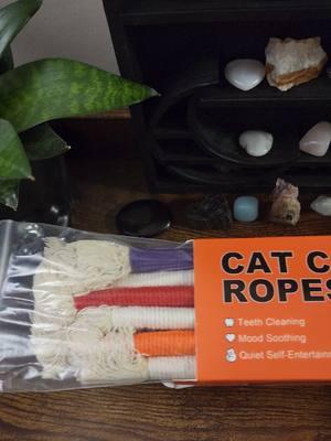 my cat is hooked on these new cat chew rope toys. I'm so happy I found something to keep my crazy pet from destroying my home 🤣😅 #cattoy #catopetoy #cattraininghack #catbehavior #orangecatsoftiktok #bigcatsoftiktok #cattok #catmomgift #pettoytok #viralpettoy #vettokcommunity #fyp #mainecoon #orangecatbehavior  #kittytok #animalsoftiktok #fyp #viraltiktokshop 