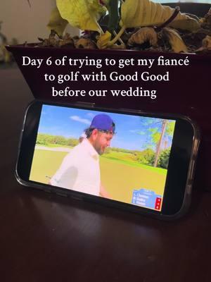 Reason 6 he watches Good Good breakfast lunch and dinner #goodgood #goodgoodgolf #golf #fiancé #golfing #wedding @goodgood @Garrett Clark 