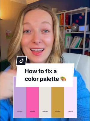 How to fix a color palette 🎨 #graphicdesign #graphicdesigner #colorpalette #colorpalettes 