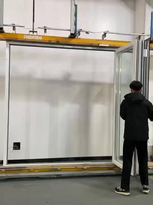 Custom made heavy duty aluminum bifold door testing,welcome to inquiry if any projects. #door #bifolddoors #bifoldingdoor #foldingdoor #fold #test #glassdoor #patiodoor #balconydoor #custom #customade #customerservice #windowsanddoors #doorsandwindowsfactory #doorsandwindows #factory #manufacturer