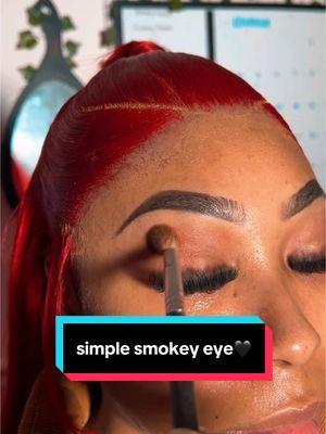 mini 3 color smokey eyeshadow tutorial 🖤 i put eyeshadow down first for my soft looks then conceal, it saves time & product 😊 #eyebrows #eyeshadowtutorial #celebritymua #memphismua #fyp #fypage #adriannefaces #fy #brows #CapCut #smokeyeye #BlackTikTok #wocmakeup 