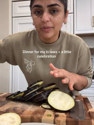 Just  another day in the kitchen. Dinner for the in laws and celebrating a milestone  🥰 #eggplant #brownfamily #cooking #foodietok #fusionrecipes #indianrecipes #fyppppppppppppppppppppppp #fypシ 