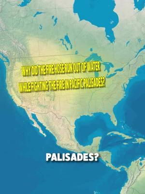 Why did the fire hose run of water while fighting the fire in Pacific Palisades? #history #unitedstates #geography #mapping #wildfires #california #geomap 