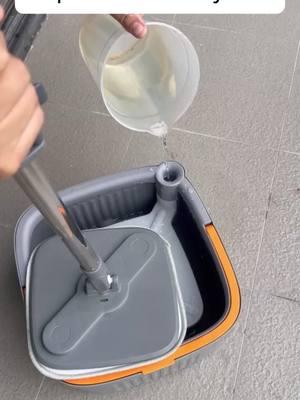 Mop and Bucket System. Mopping now is very fast #mop #bucket #spinmop #mopandbucket #spinmopandbucket #CleanTok #cleanwithme #clean #TikTokShop 