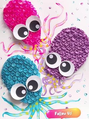 Cute octopuses 🐙 Art for kids! #creativekidschannel #diycard #artsandcrafts #creativekids #artsandcrafts #arttutorialforkids #artforkids #art #arts #arttutorial #arttutorials #homeschooling #homeschoolingmom #homeschool #artideas #sundayschool #diycards #winterart #doodle #scetch #creative #simpleart  #howtodraw #monster #monsters #bubblewrap #easyart #artwithkids #becreative @ARTEZA  