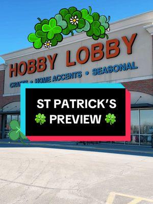 St. Patrick’s has arrived @Hobby Lobby 🍀💚 #shopping #shoppingvlog #shopwithme #shoppingfun #ShoppingSpree #shoppingfinds #shoppingtime #hobbylobby #hobbylobbystpatricks #stpatricks #stpatricksdecor #stpattysdecor 