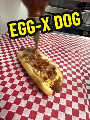 @Just Call Me G & @JustJuliaDD showing how we make our EGG-Xceptional Dog.   #hotdog #hotdogs #njeats #njeat #njfood 