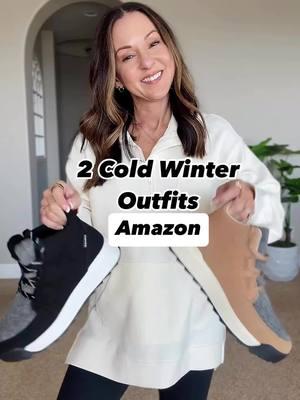 ❄️2 Cold weather winter outfits from Amazon with cute snow boots.  Link is in the first comment in the comment section OR Click the link in my bio > Shop my Reels & TikToks #coldweateroutfit #winteroutfit #snowboots #leggingsoutfit #amazonfashion #amazonfinds #affordablefashion #petitefashionblogger  