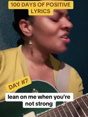 Lean on someone today! 🥰#100days of #positivelyrics #carbonlilychallenge join me and #spreadthelove #billwithers #leanonme #day7 🫶🏾 #fyp 