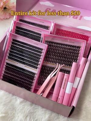 Entire kit for less than $20 #clusters#lashes#lashclusters#makeup  #lashclusters #diylashextensions #yiduoeyelash #bottomlashes #yiduo #trendnew#shopping#like#foryoupage#viralvideo#getyours#tiktokblackfriday#forvou#tiktokmakemebuyit#christmas#shopnow#TikTokShop #TikTokShopLoveAtFirstFind#spotlightfinds 