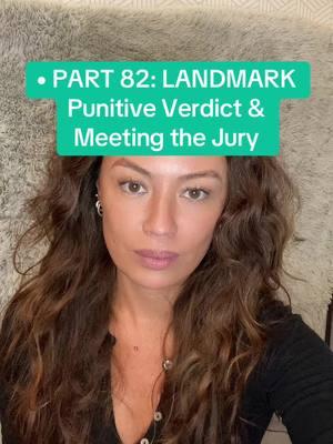 • PART 82: Punitive Damages - Largest PTSD Award of All Time - Jury was unanimous: - Punitive Damages: $41,380,000.00 - Civil/Punitive Total: $81,865,102.00 = largest PTSD settlement OF ALL TIME. 🩷 - We meet the incredible jurors. 🥹🩷🩷🩷🩷 - Judge Bryant-Deason was REMOVED immediately after verdict. New lenient judge brought in & all debtors exams delayed MONTHS, defendants NOT court-ordered to return to court anymore.  - 3.5 years later: No assets/money taken. ZERO penalties.  #PunitiveTrial #PTSD #UnanimousJury #BlazePizza #Corruption #JudgeSusanBryantDeason #CourtReporter #Racketeering #RICOlaws #Affluenza #PunitiveDamages #ShawnDriz #MauriceDriz #AlbertoDanielDriz #WilliamAubreyJoelson #AnabellaNicoleDriz  #greenscreen 