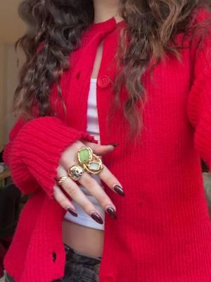 🍒⏰🍎OUTFIT OF THE DAY🍎⏰🍒 #outfitinspo #redsweater #sweaterweather #OOTD 