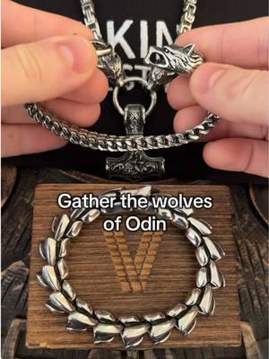 Odin’s Wolves Bracelet 🐺⛓️  Order Yours on TikTok Shop 🛍️  #norsemythology #viking #wolves #vikinglifestyles 