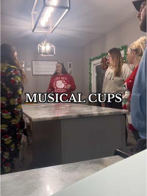 Who knew playing musical cups could be so much fun? Just add some @john summit music and you've got a party game winner! 🎅🔊 #ChristmasCheer #GameNight #festive #festiveAF #annualChristmasparty #thirdannual #friends 