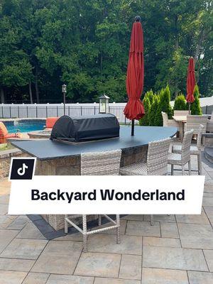 This beautiful backyard is amazing and it’s already four years old! 😍 • • #landscapedesign  #landscapearchitecture  #designbuild #newjersey 