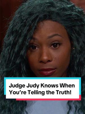 Judge Judy knows when you're telling the truth! #judgejudy #tvshow #tv #legaltok #lawsuit 