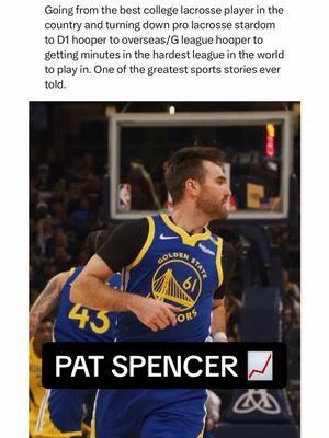 Pat Spencer dropped a career-high 17 points in the NBA this weekend 🥍🏀 (via @warriors) #lacrosse #lacrossehighlights #lax #sports 