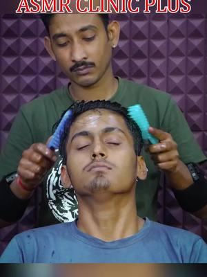 ASMR Head Massage with Oil and Comb #asmrclinic #asmrclinicplus #clinicoriginal #asmrmassage #indianmassage #asmrrelax #usa🇺🇸 #fvf