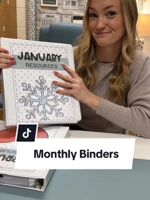 Loving these monthly binders to organize all of my papers for teaching! Items all linked in my Amazon Storefront & labels in my TPT store ♥️📆📃✨ #teacher #teachersoftiktok #teacherlife #organize #organizedteacher #classroom #classroomideas #teachersbelike #teachersfollowteachers 