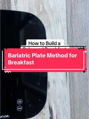 Craft the perfect bariatric breakfast using the Bariatric Plate Method! Here’s how: ✔️ Protein First: Eggs, cottage cheese, Greek yogurt, or turkey sausage ✔️ Non-Starchy Veggies: Spinach, mushrooms, or sliced cucumbers ✔️ Healthy Fats: Avocado, chia seeds, or a sprinkle of nuts You’re in control of your plate—choose options you enjoy that support your health goals! Looking for more bariatric recipes and meal planning support? Join the Bariatric Meal Prep Academy for access to me, meal plans, recipes, and a supportive community. Learn more in my bio! #bariatricrecipes #bariatricsurgery #bariatricdietitian #bariatricbreakfast #vsg #wls #bariatriceating #wlscommunity #vsgjourney #bariatricmealprep #bariatricweightloss #bariatricfood