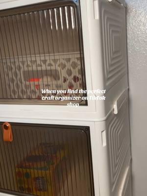 Literally took less than 3 minutes to assemble, too! 🤩 #ttsfind #craftorganizer #organizingtiktok #organizedhome #sahm #toddlerroom #storagehacks #affordablehomedecor 