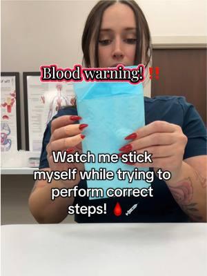 🩸‼️Blood warning! ‼️ 🩸 #phlebotomy #nurse #medicalassistant #scrubs #phlebotomist #ma #phlebotomystudent 