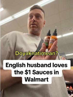 Tag all your fav sauce companies to do this!!….. @Nando’s UK & Ireland 👀👀 #walmart #dollarsauces #TayAndAlex #northernenglishman #britinamerica 